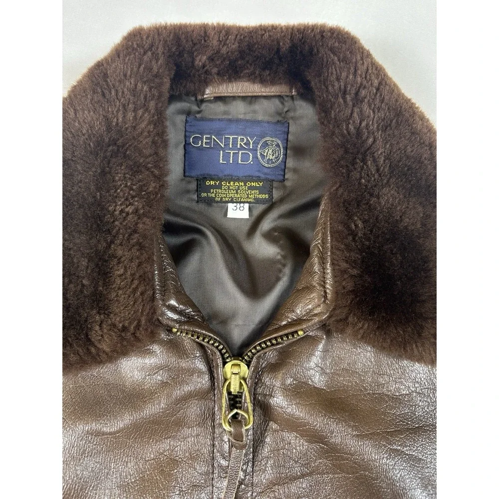 Flight Suits Ltd US‎ Navy G-1 VTG Leather Flight Jacket Size Mens Size 38 Brown